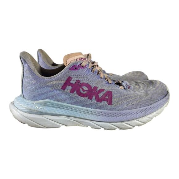 HOKA One One Mach 5 Women’s 8 B Running Shoes Purple Lavender ProFly+ Trainers - Picture 1 of 8